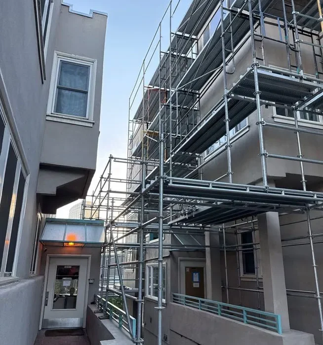 Santa Rosa Scaffolding Rental providing custom scaffold systems for narrow access areas.