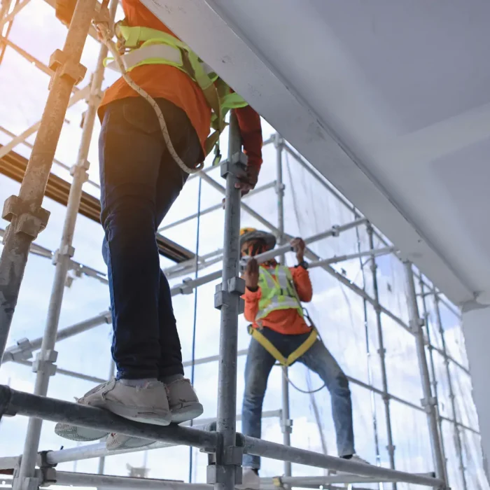 Santa Rosa Scaffolding Rental containment scaffold protecting renovation and painting projects.
